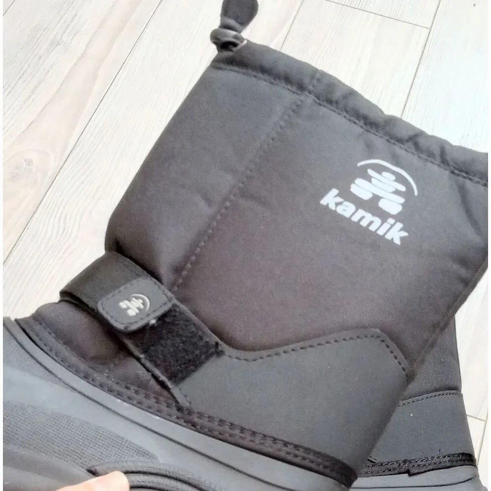 (T-4475)  Kid's Kamik Rocket Insulated Snow Boots Sz 4